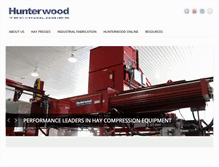 Tablet Screenshot of hunterwood.com